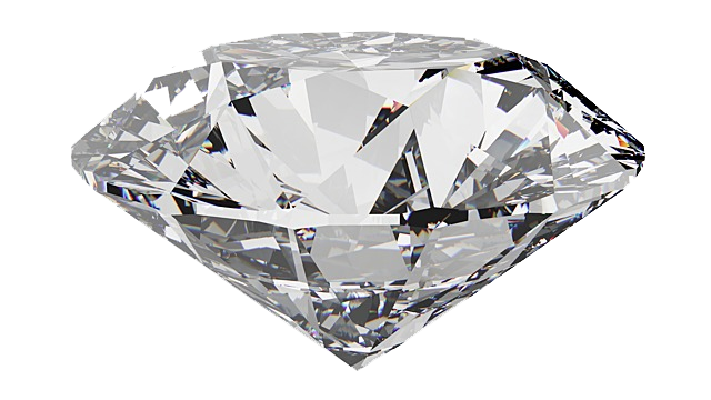 Illustration of a diamond seed in a growth chamber.